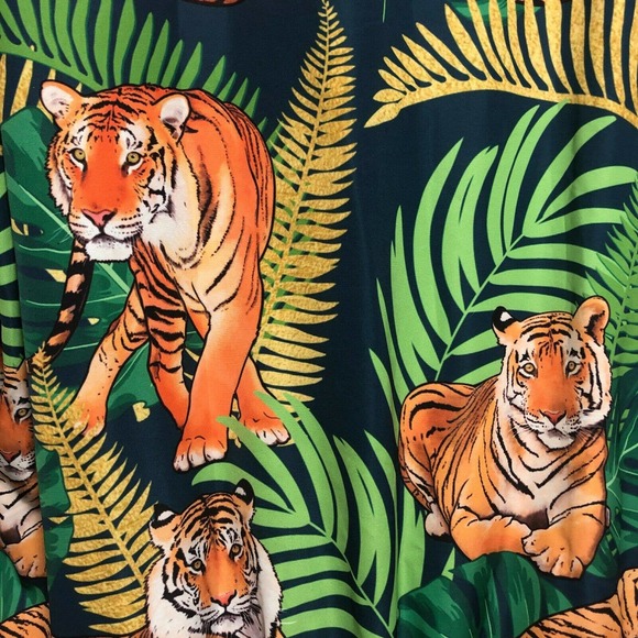 Tiger Streetwear Jacket Mens 2X Satin Bomber - Picture 2 of 6